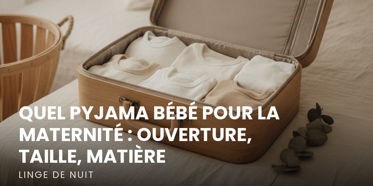 Quel pyjama bébé pour la maternité : ouverture, taille, matière Image