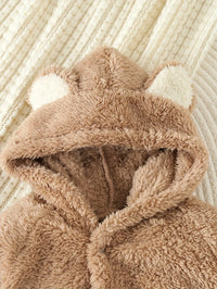 Combinaison Hiver Bébé avec Capuche Polaire