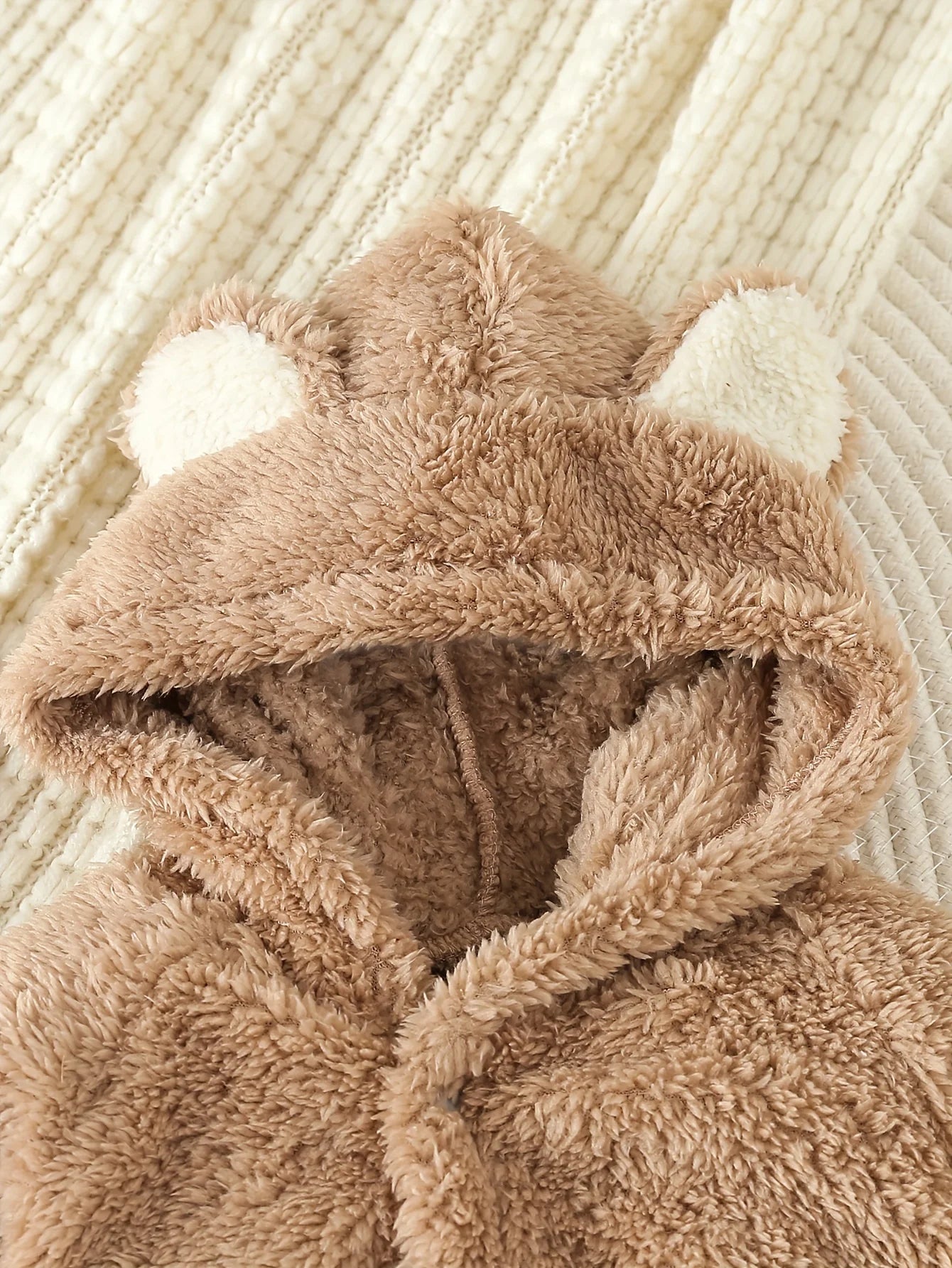 Combinaison Bébé Capuche Gris