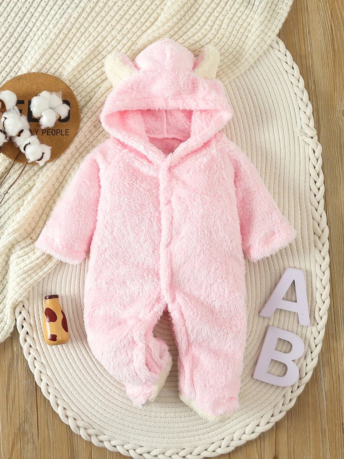 Combinaison Hiver Bébé avec Capuche Polaire