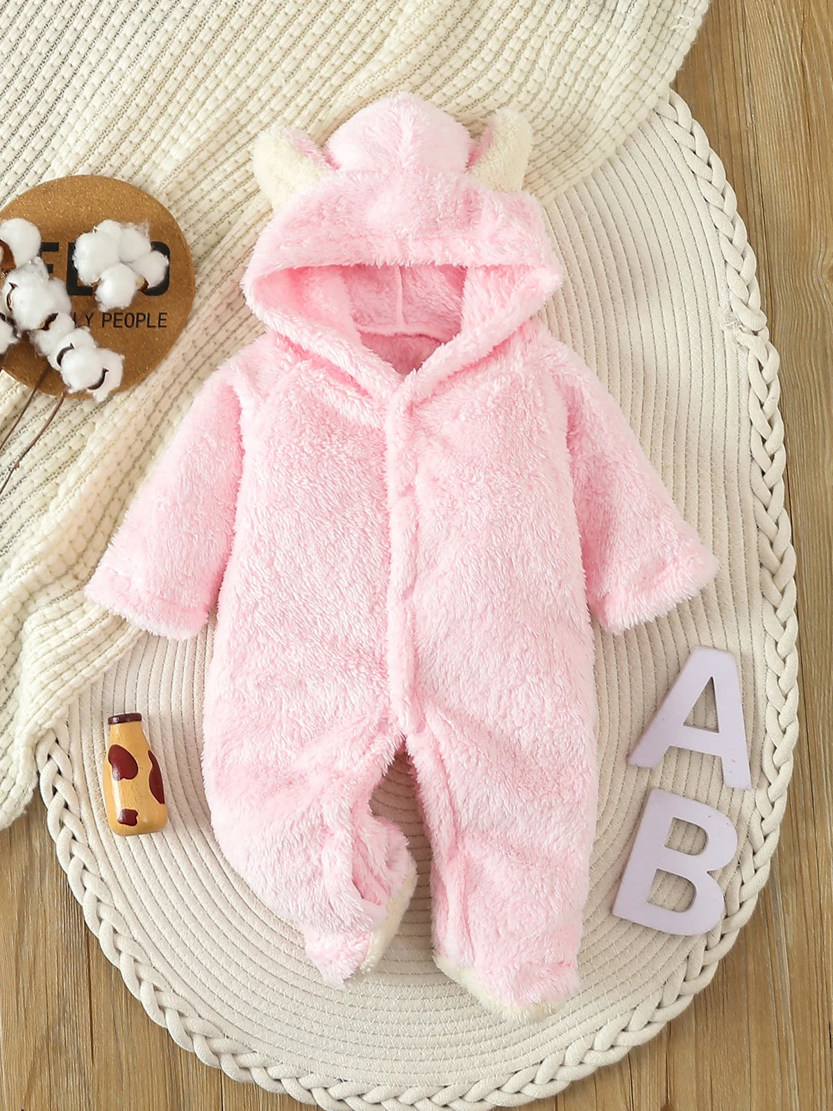 Combinaison Bébé Capuche Gris