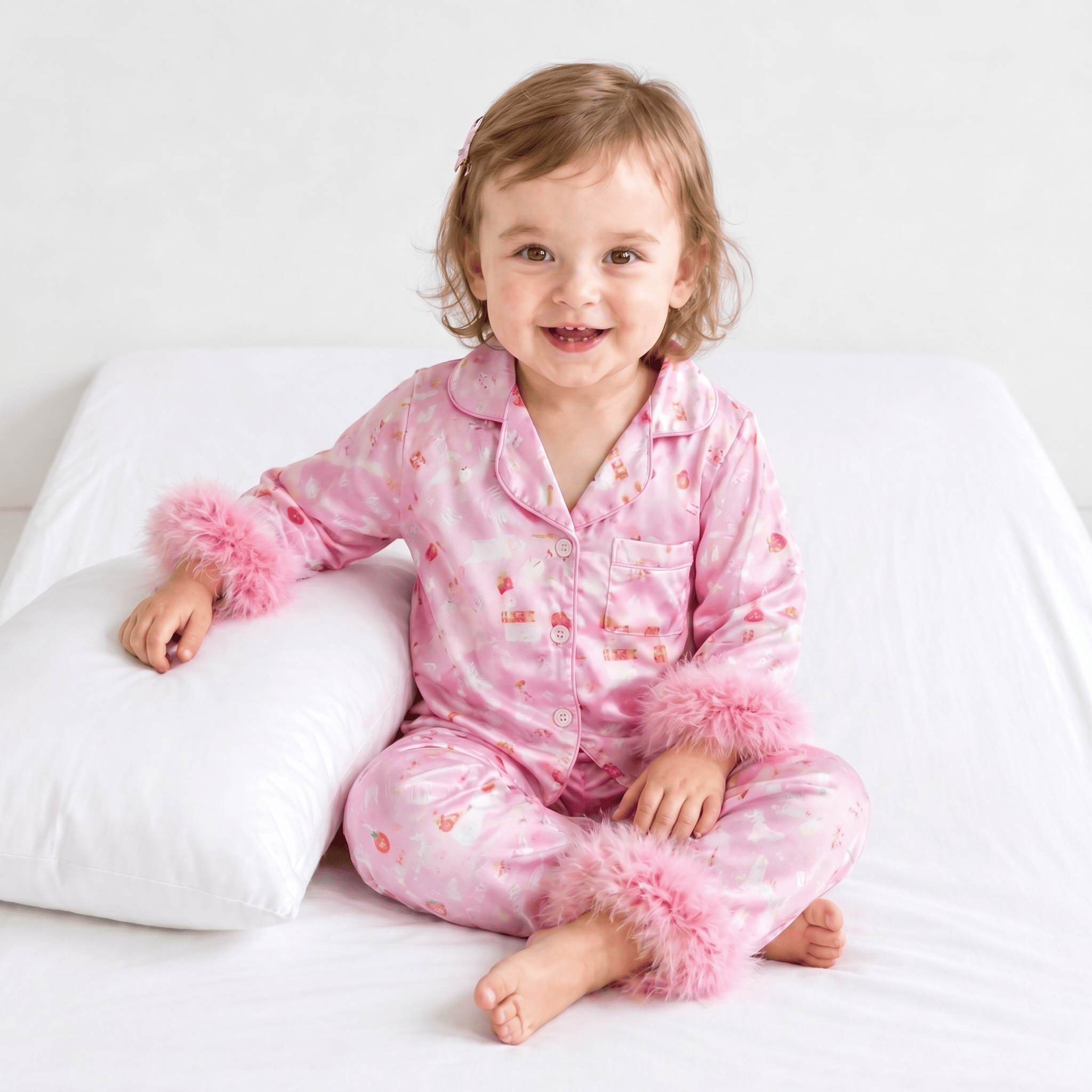 Pyjama Bébé Noël Rose