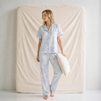 Pyjama Femme Satin Manches Courtes