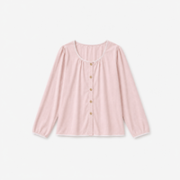 Haut Pyjama Rose Femme Manches Longues