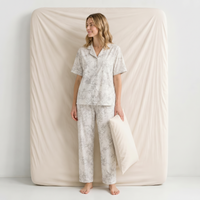 Pyjama Femme Satin Gris