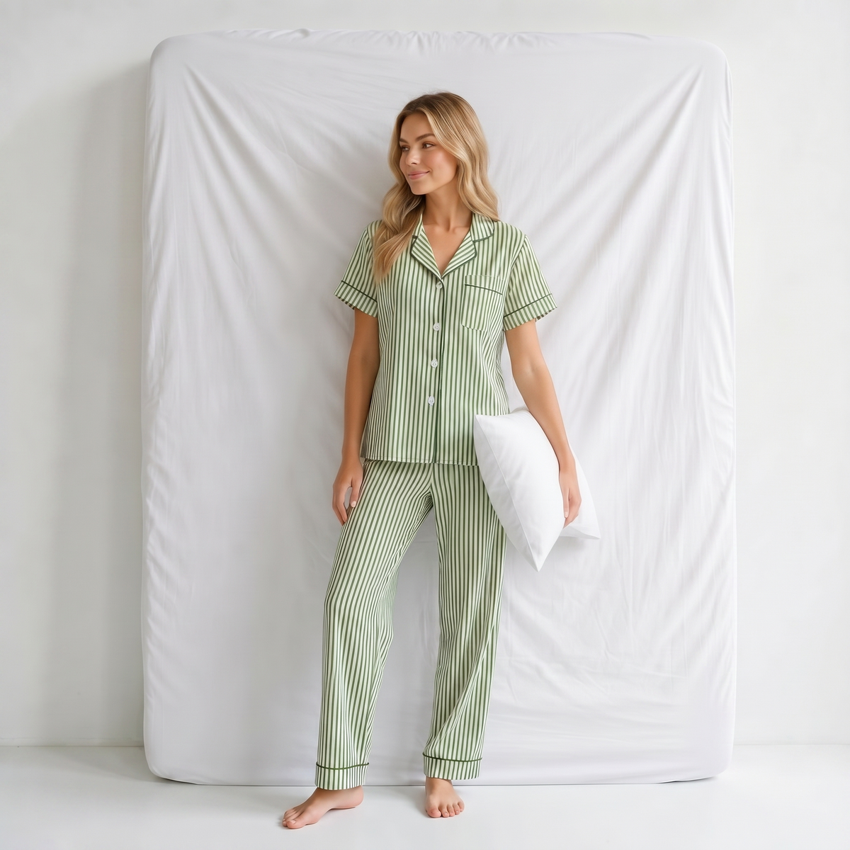 Ensemble Pyjama Femme à Rayures
