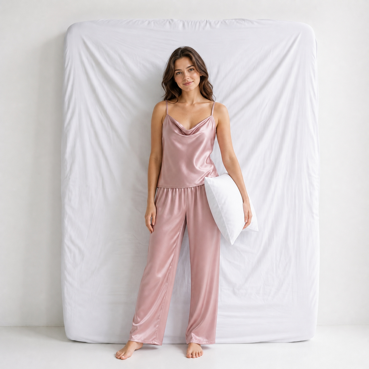 Ensemble Pyjama Femme Satiné