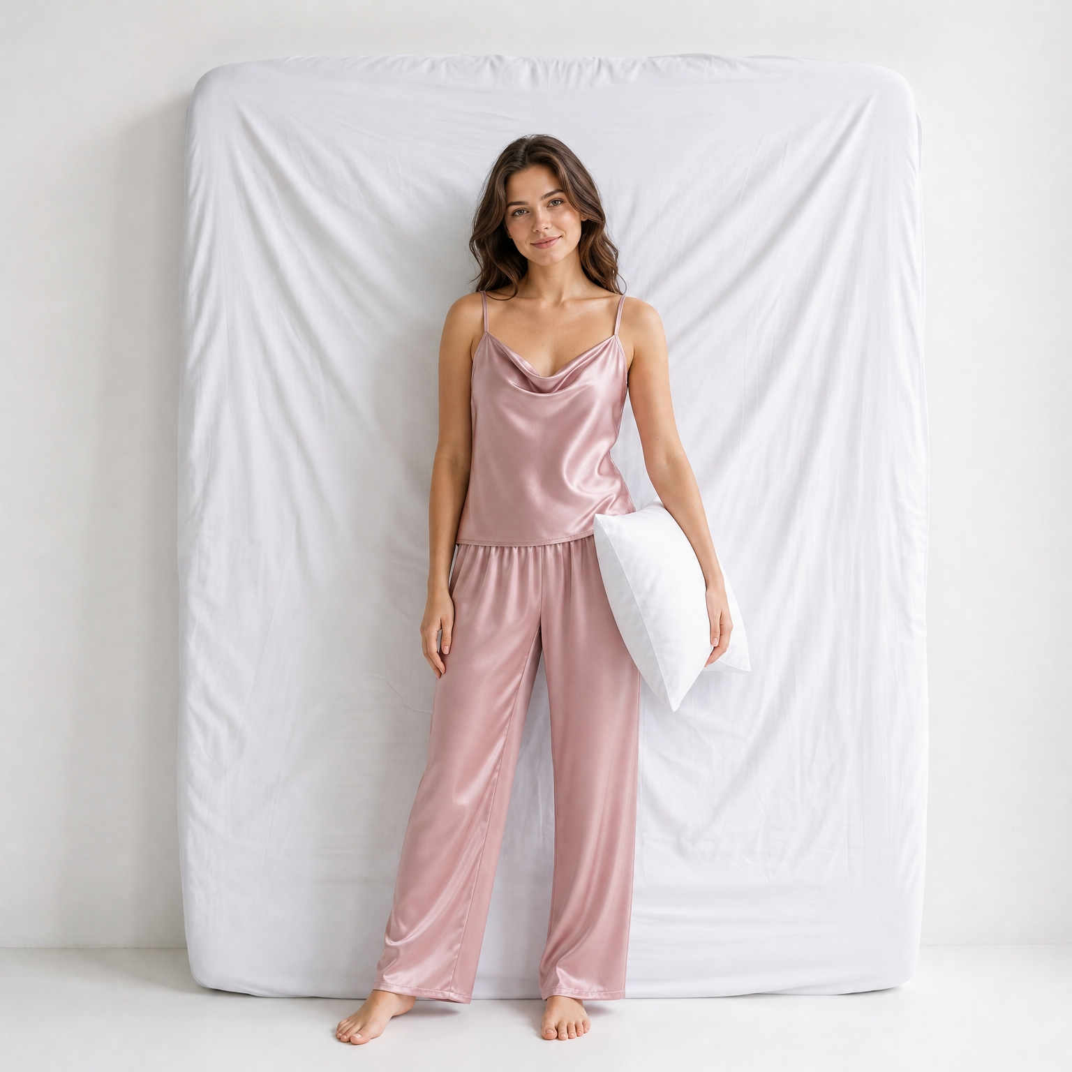 Ensemble Pyjama Femme Satiné