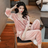 Pyjama Femme Velours Hiver