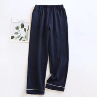 Pantalon Pyjama Homme Coton Bleu