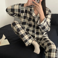 Ensemble Pyjama Femme à Carreaux