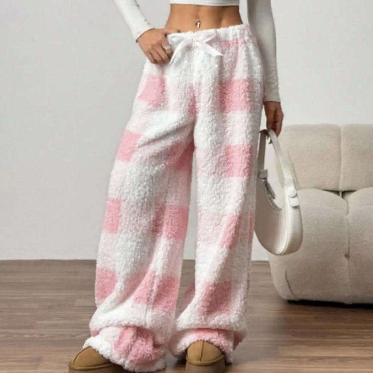 Pantalon Pyjama Femme Carreaux Hiver