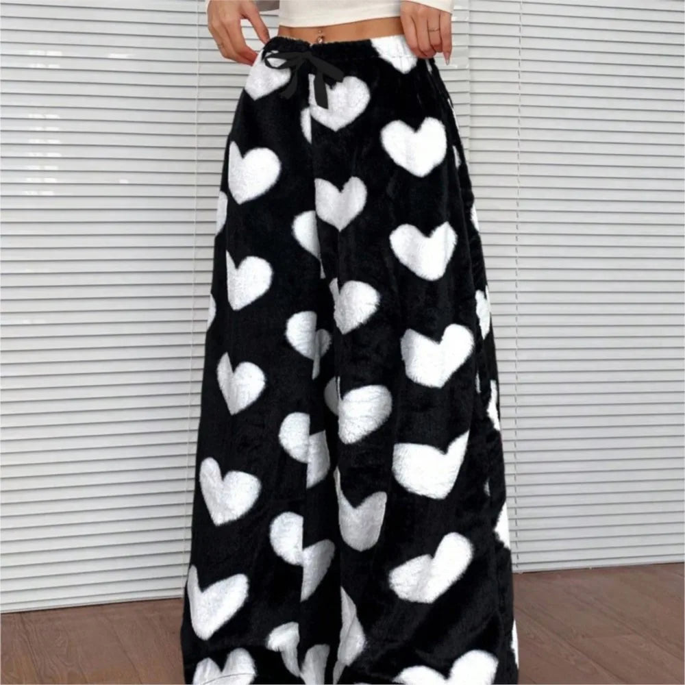 Pantalon Large Femme Chaud