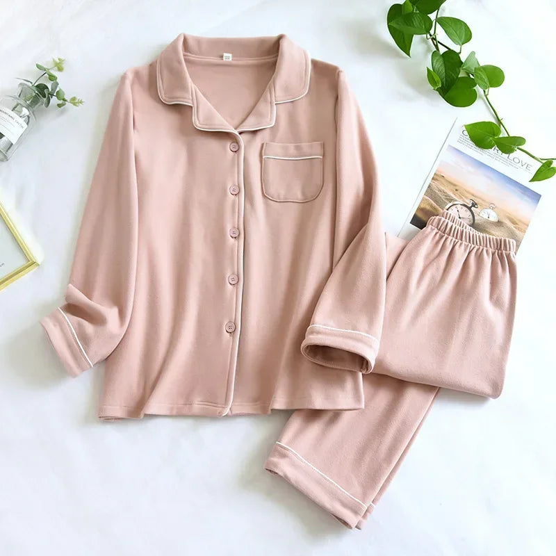 Pyjama Homme Velours Manches Longues