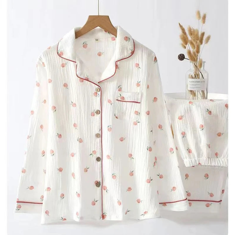 Pyjama Col Chemise Femme