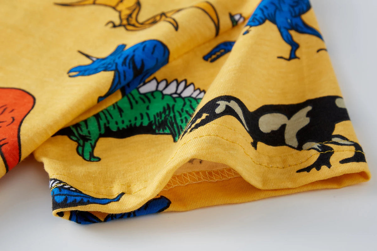 Pyjama Garçon Dinosaure Jaune