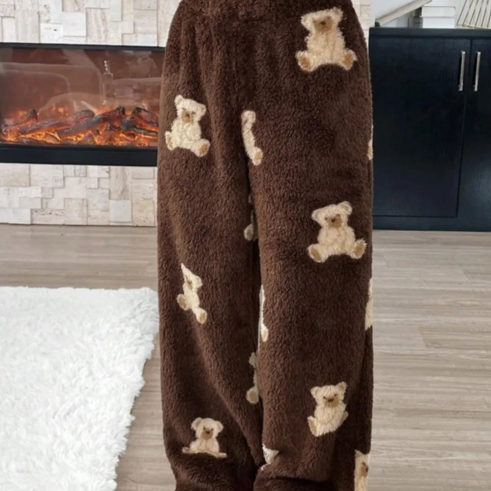 Pantalon Large Femme Chaud