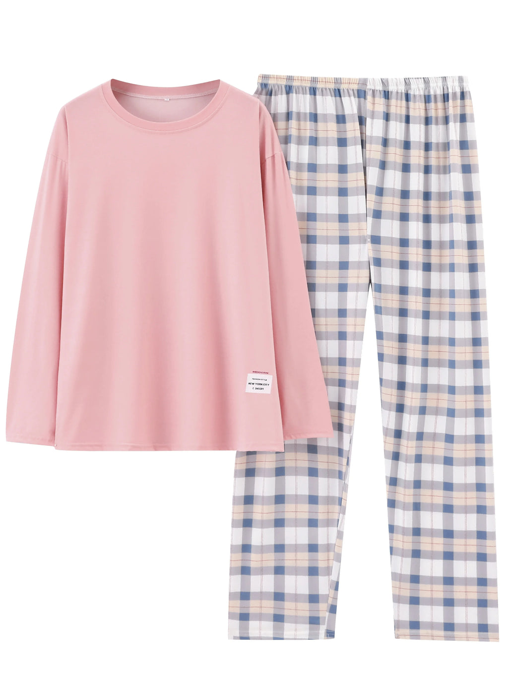 Ensemble Pyjama Femme Coton Bleu