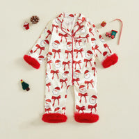 Combinaison Pyjama Bébé Fille Noël Satin