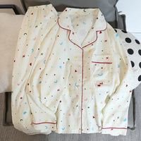 Pyjama Bleu Ciel Coton Femme