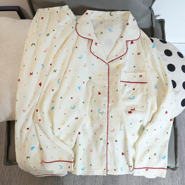 Pyjama Bleu Ciel Coton Femme