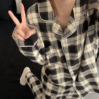Ensemble Pyjama Femme à Carreaux