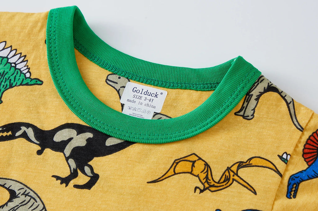 Pyjama Garçon Dinosaure Jaune
