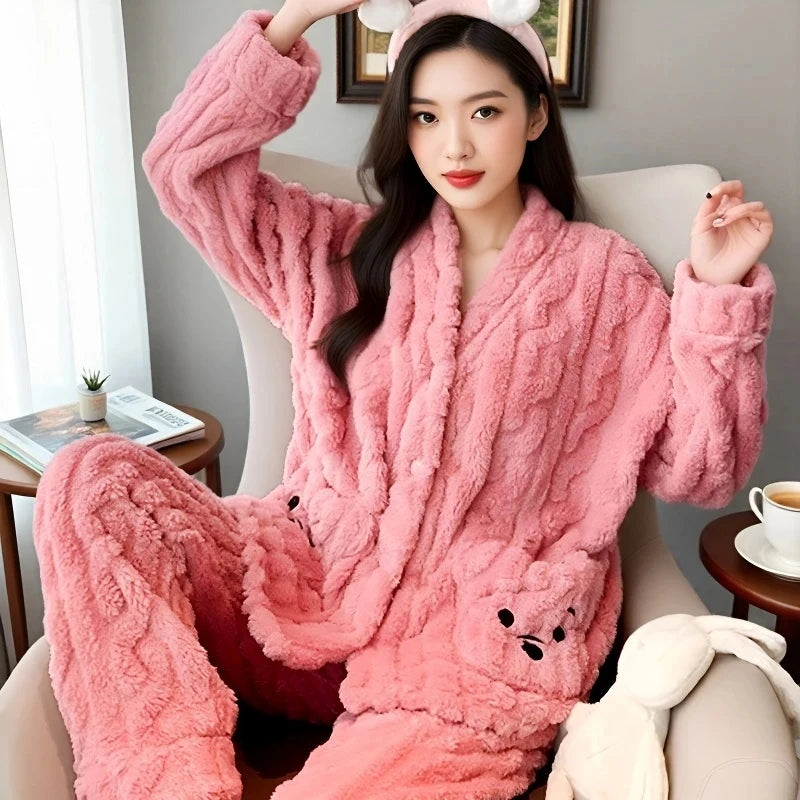 Pyjama Femme Flanelle Épaisse