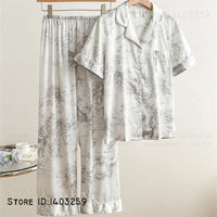 Pyjama Femme Satin Manches Courtes