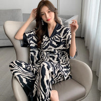 Pyjama Femme Satin Zèbre
