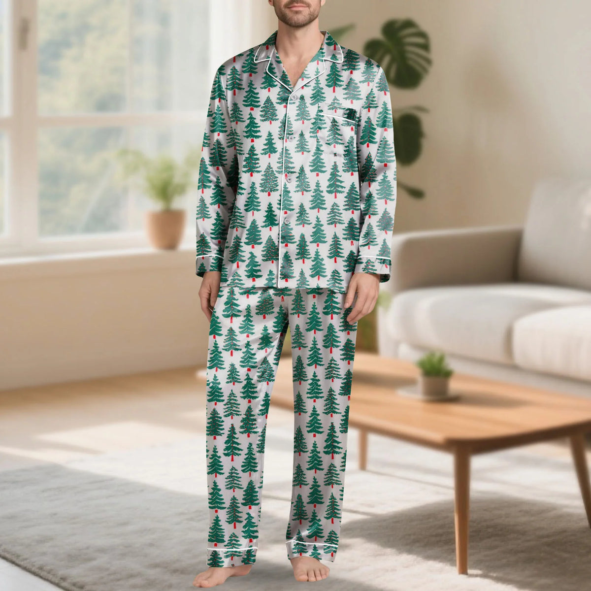 Ensemble Pyjama Homme Noël Blanc