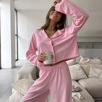 Pyjama en Velours Femme Rose