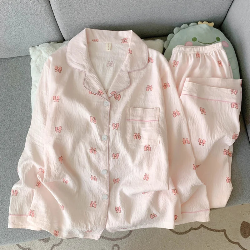 Pyjama Femme Coton Manches Longues