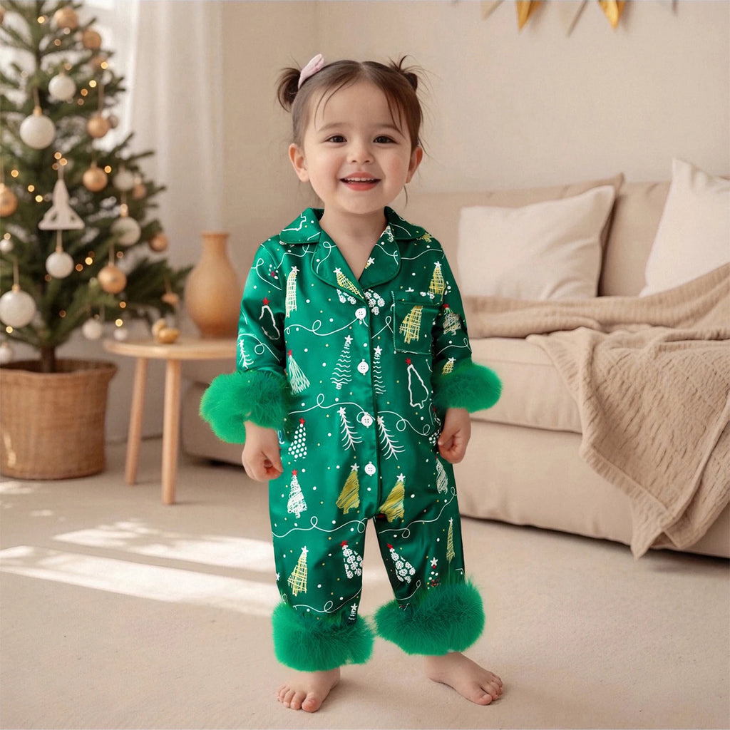 Pyjama Bébé Noël Rose