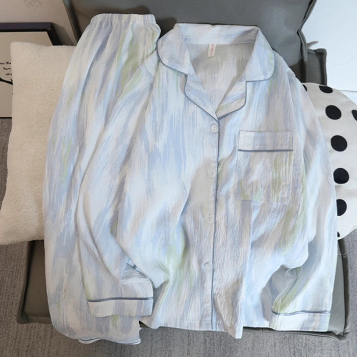 Pyjama Femme Col Chemise