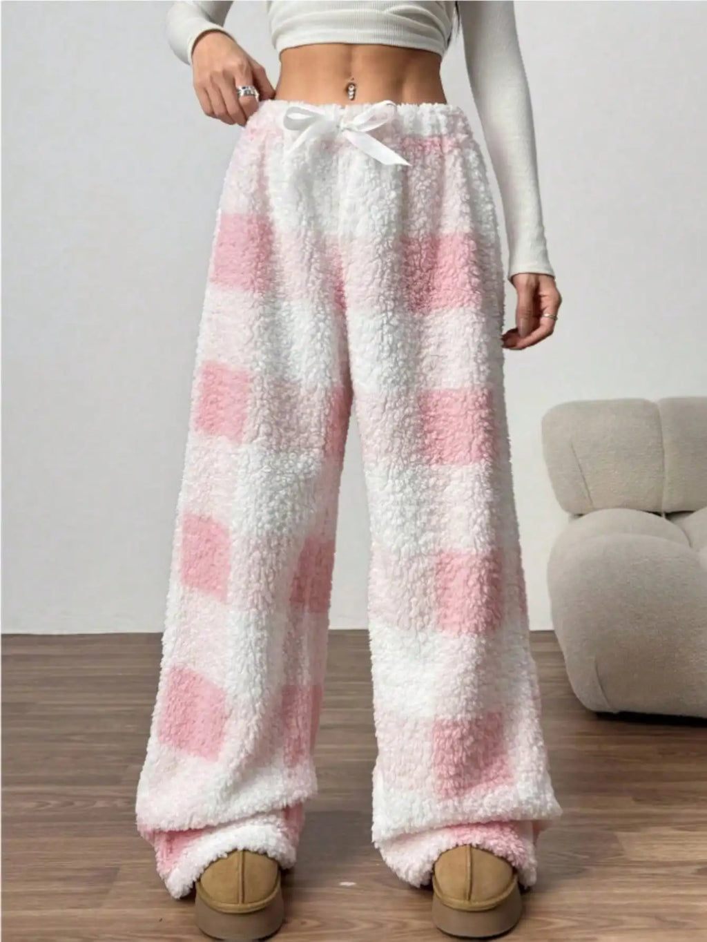 Pantalon Pyjama Femme Carreaux Hiver