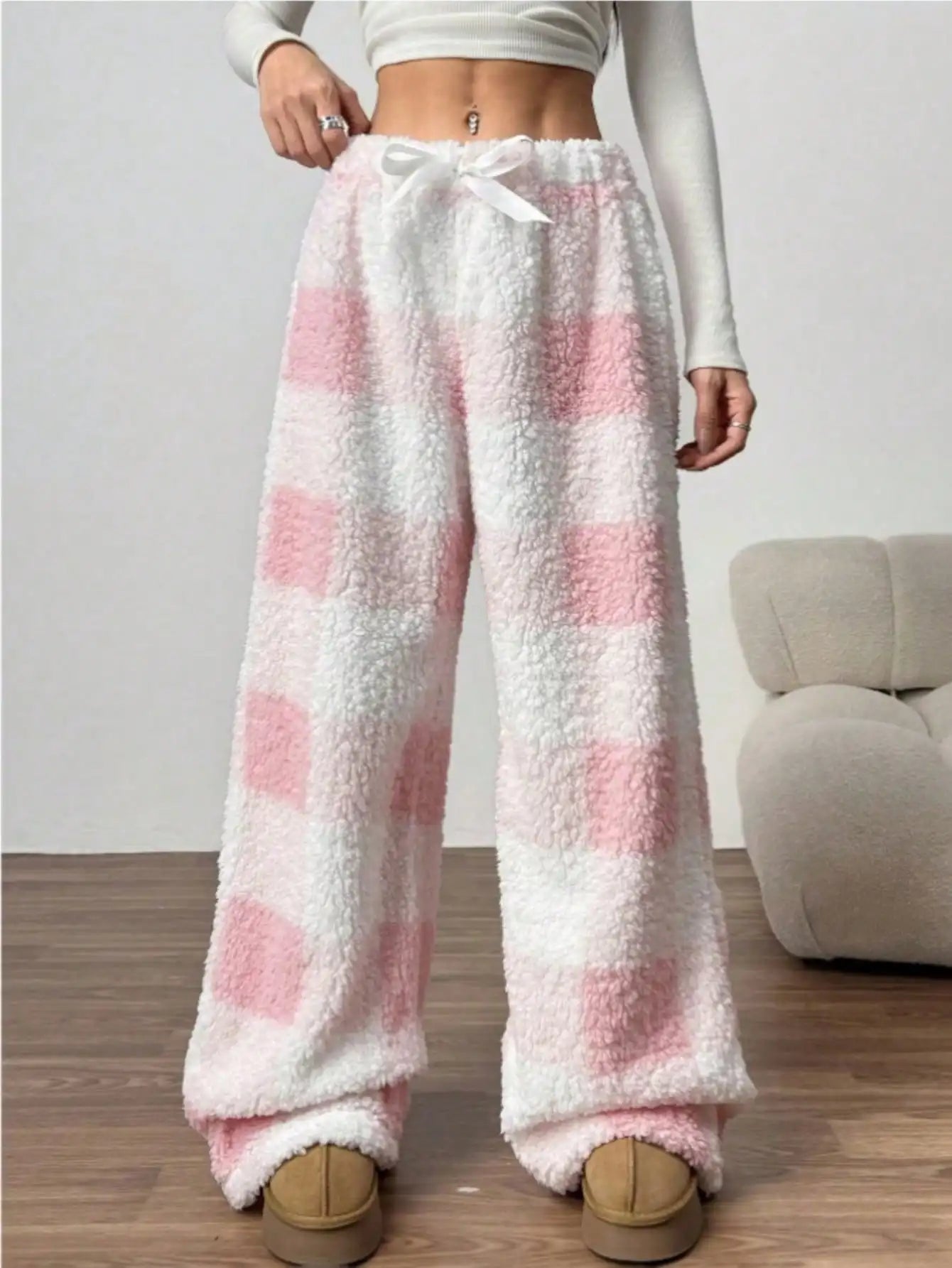 Pantalon Pyjama Femme Carreaux Hiver