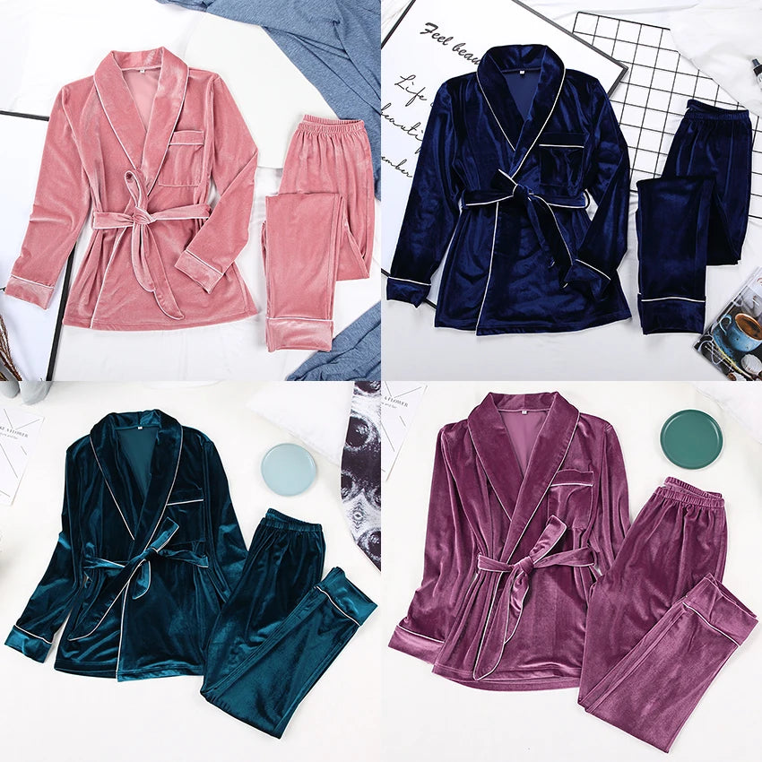 Ensemble Pyjama Femme Velours