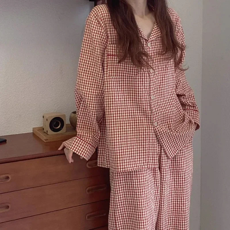 Pyjama Col Chemise Femme