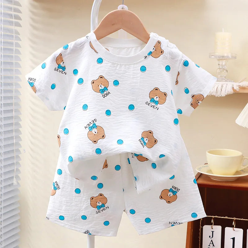 Pyjama Enfant Blanc Été