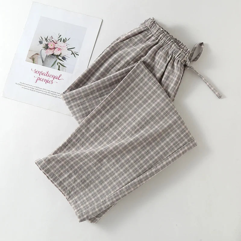 Pantalon Pyjama Carreaux Coton Léger