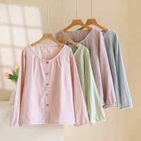Haut Pyjama Rose Femme Manches Longues