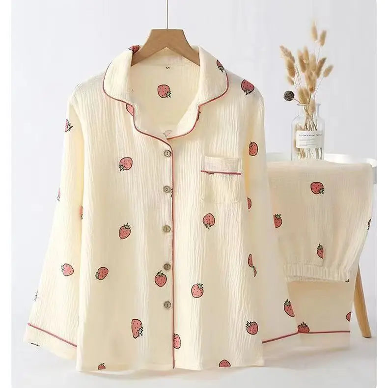 Pyjama Col Chemise Femme