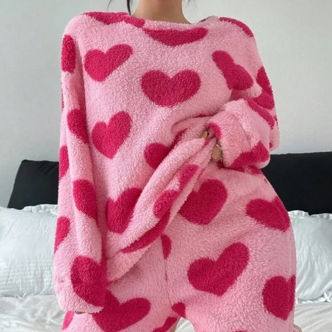 Ensemble Pyjama Coeur Femme