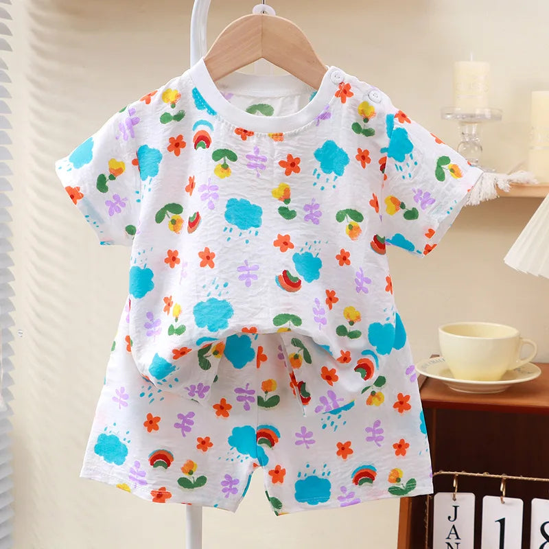 Pyjama Enfant Blanc Été