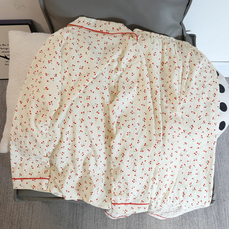 Pyjama Femme Col Chemise