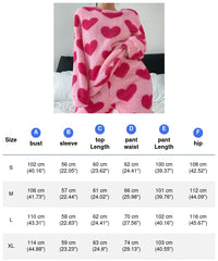 Ensemble Pyjama Coeur Femme
