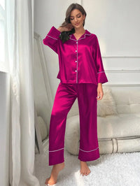 Pyjama Femme avec Col Chemise