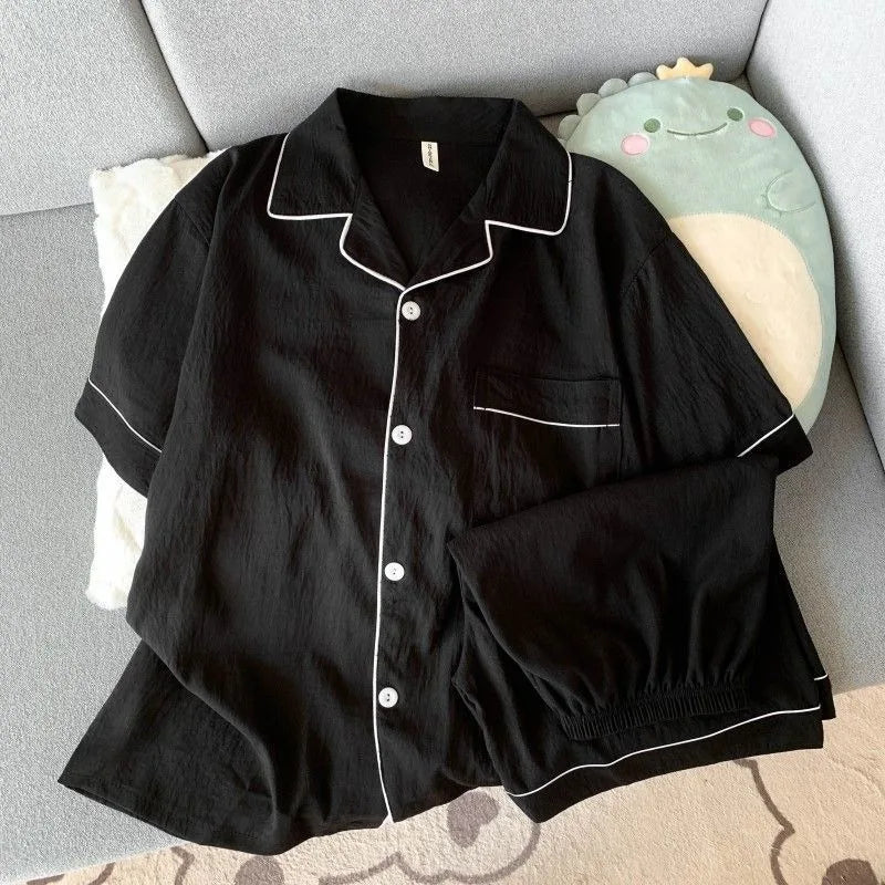 Pyjama Homme Col Chemise