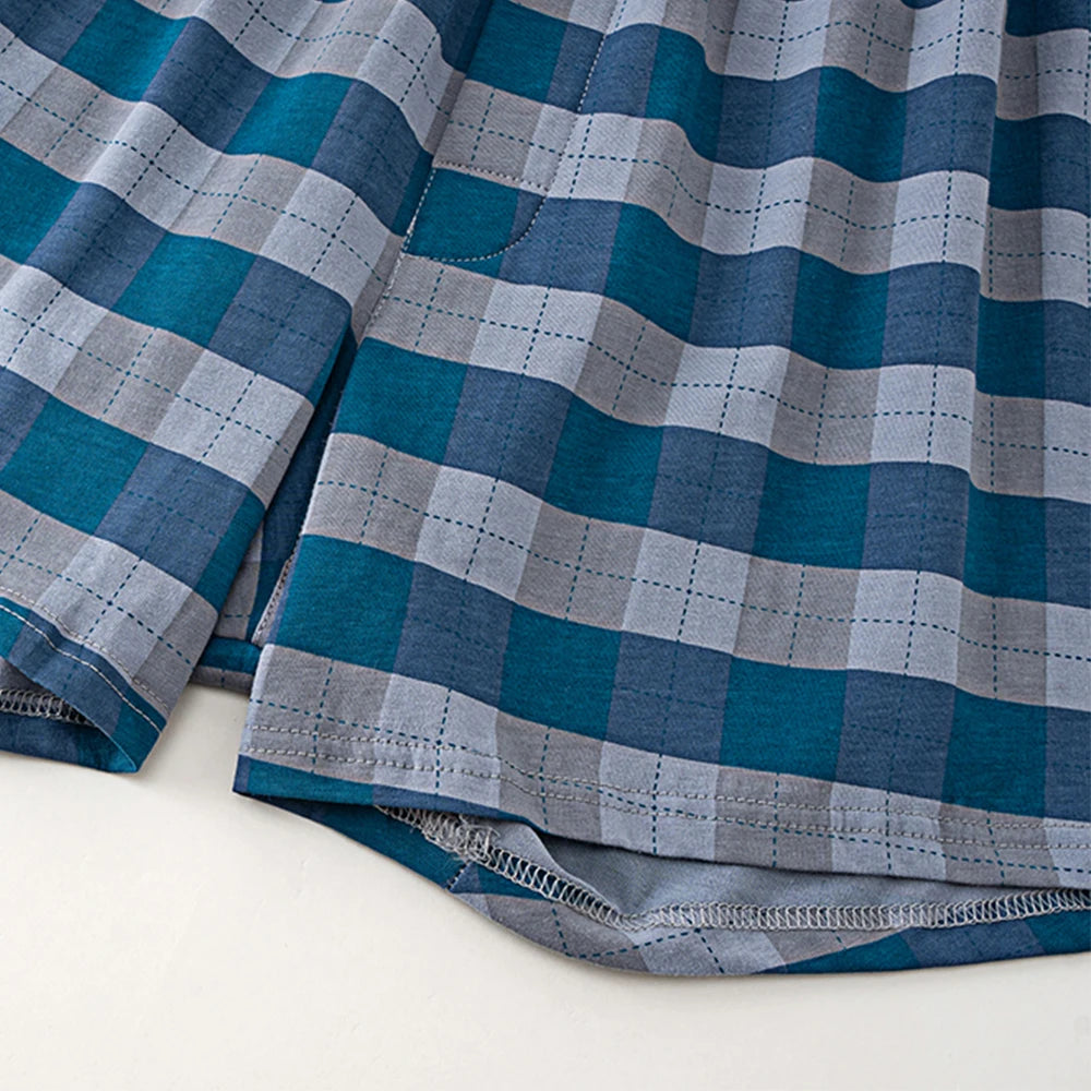 Short Pyjama Homme Carreaux